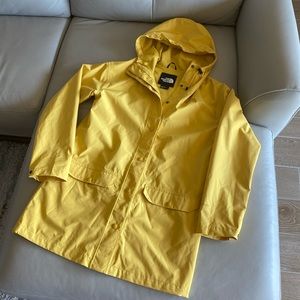 Women’s The North Face Long Yellow Rain Jacket